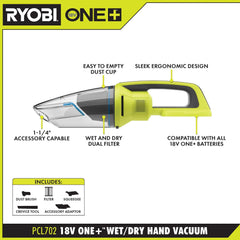 18V ONE+ 13" STRING TRIMMER/EDGER KIT WITH FREE 18V ONE+ WET/DRY HAND VACUUM