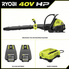 40V HP BRUSHLESS 730 CFM BACKPACK BLOWER KIT